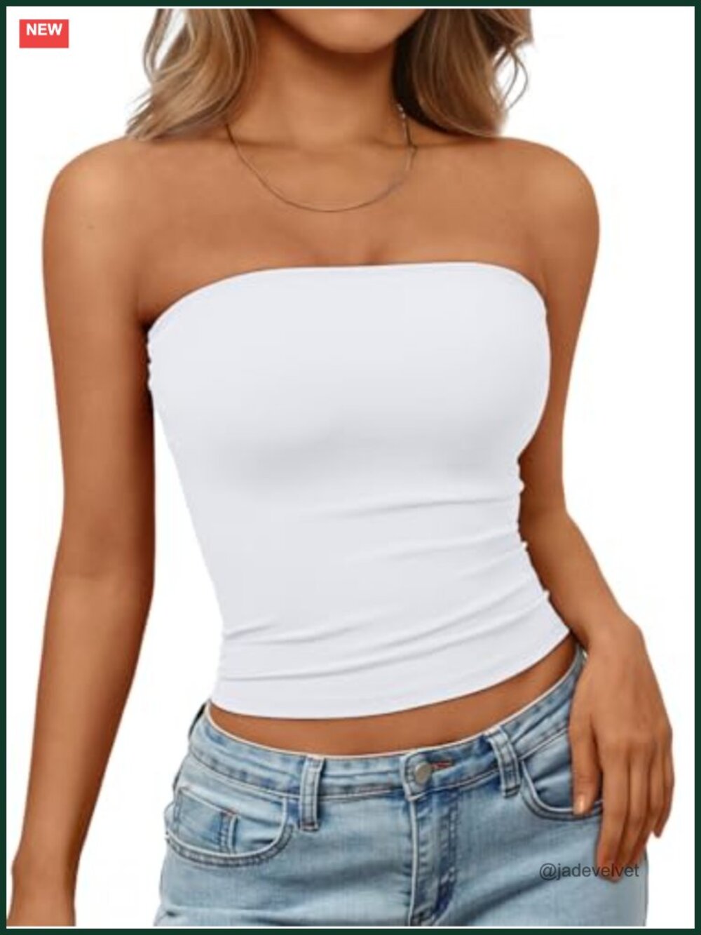 Women's Strapless Bandeau Crop Top - Sleeveless, Minimalist Off Shoulder Neck,